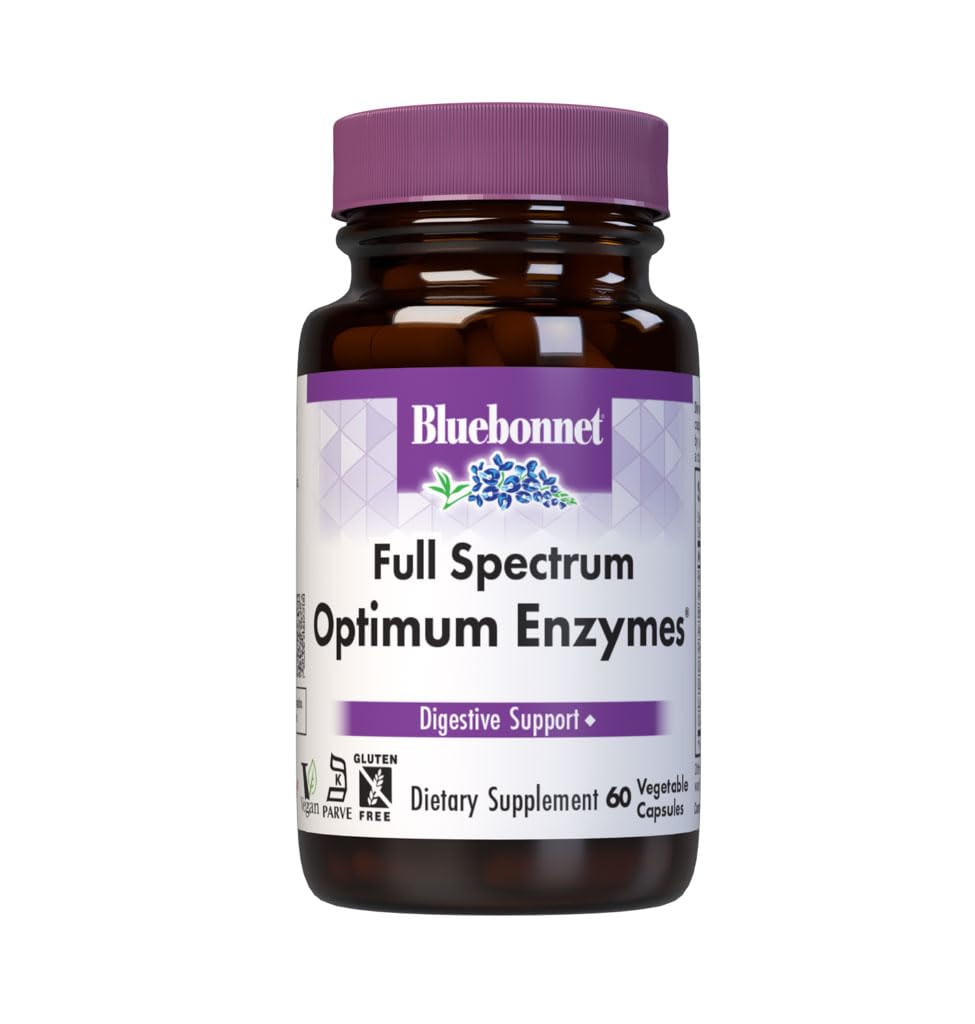 BlueBonnet Full Spectrum Optimum Ensüümid Taimetoitlased Kapslid, 60 Count
