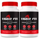 (2 Pack) Vigor Fix meeste täiendus, VigorFix pillid meestele, igapäevane toitumine üldise tervise ja heaolu jaoks, jõuline fikseeritud tugikapslid enesekindluse ja energia jaoks, ülevaated (120 kapslit)
