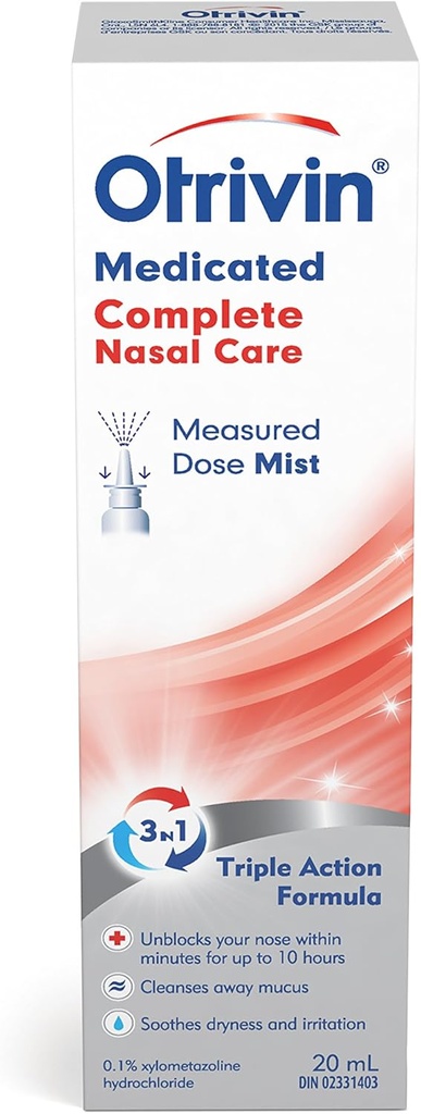 Otrivin Medicated Complete Nasal Care (Spray) (mõõdetud annuse udu)