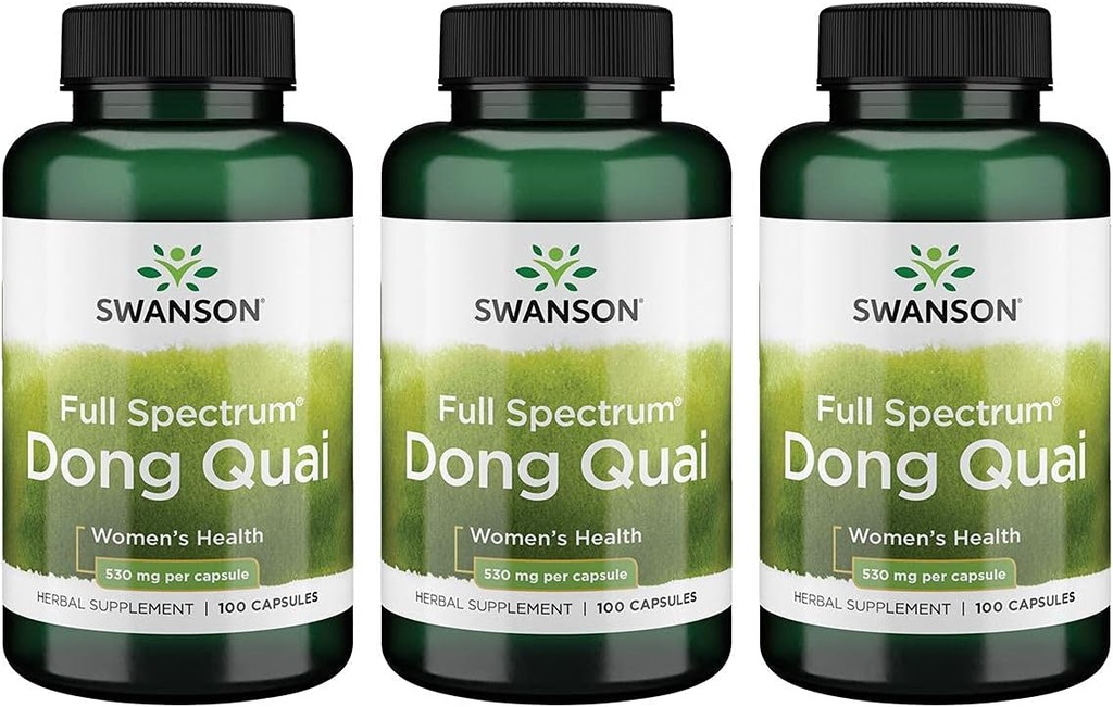Swanson Dong Quai 530 Milligrams 100 kapslit 3 pakendit
