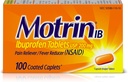 Motrin IB Pain Reliever Fever Reducer (NSAID) Ibuprofeen tabletid, 100 Count