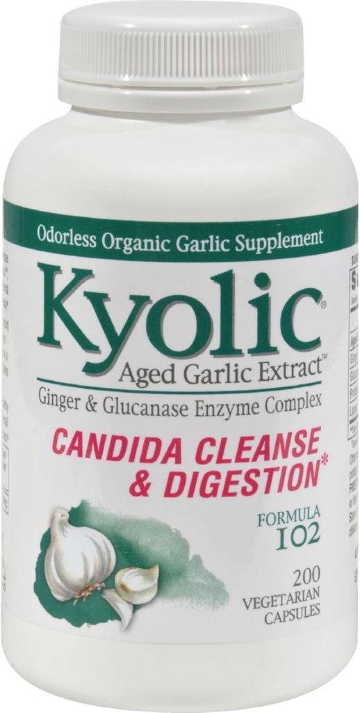 Kyolic #102 Garlic W / Enzyme Veg 200 Cap
