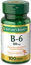 Nature's Bounty Vitamiin B6, 100 mg, tabletid, 100 Ct.