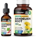 BIO KRAUTER Hawthorn Tinktuur 2 Fl. Oz... Dandelion 100 kapslit