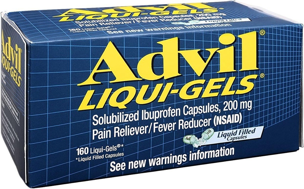 Advil Advil Advanced Medicine for Pain, 160 Vedel Gels 200 mg (3 pakendis)
