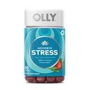 OLLY Goodbye Stress Gummy, GABA, L-Theanine, sidrun Balm, stressi leevendamise täiendus, Berry - 60 krahv
