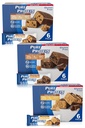 Puhta valgu baarid, kõrge valk, toitainelised suupisted energia toetamiseks, madal suhkur, gluteenivaba, süütevaba sordi pakend (Cookie Dough/Choc Caramel/Manut Butter Cup), 1.76 oz, pakend 18