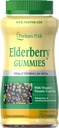 Puritan's Pride Elderberry Gummies koos C-vitamiini, D & Zinc, 70 Count