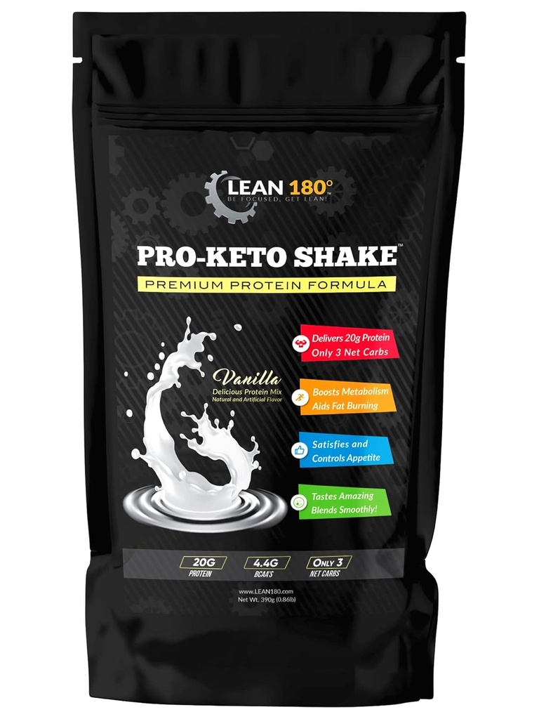 Pro Keto Shake - Parim maitse Madal Carb Madal Suhkru Puhas Valgu Shake Keto Ja Kõik dieedid Kaalulangus (Vanilla)