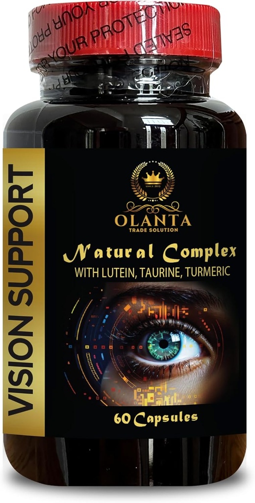 Nägemise tugikompleks - Sharp Visioni toetamine, antioksüdandid Täiendus silmadele, Piimaohakas Orgaaniline, Tauriinilisa silmadele, Makulaarse tervise vitamiinid - 1 pudel