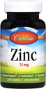 Carlson Labs Zinc, 15 mg, 250 tabletti