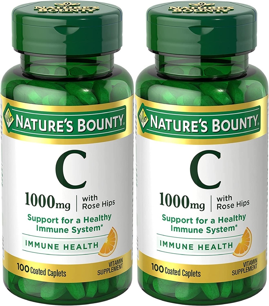 Looduse pearaha C-vitamiin + roosipuud, immuunsuse tugi, 1000 mg, kaetud kapslid, 100 Ct - pakend 2
