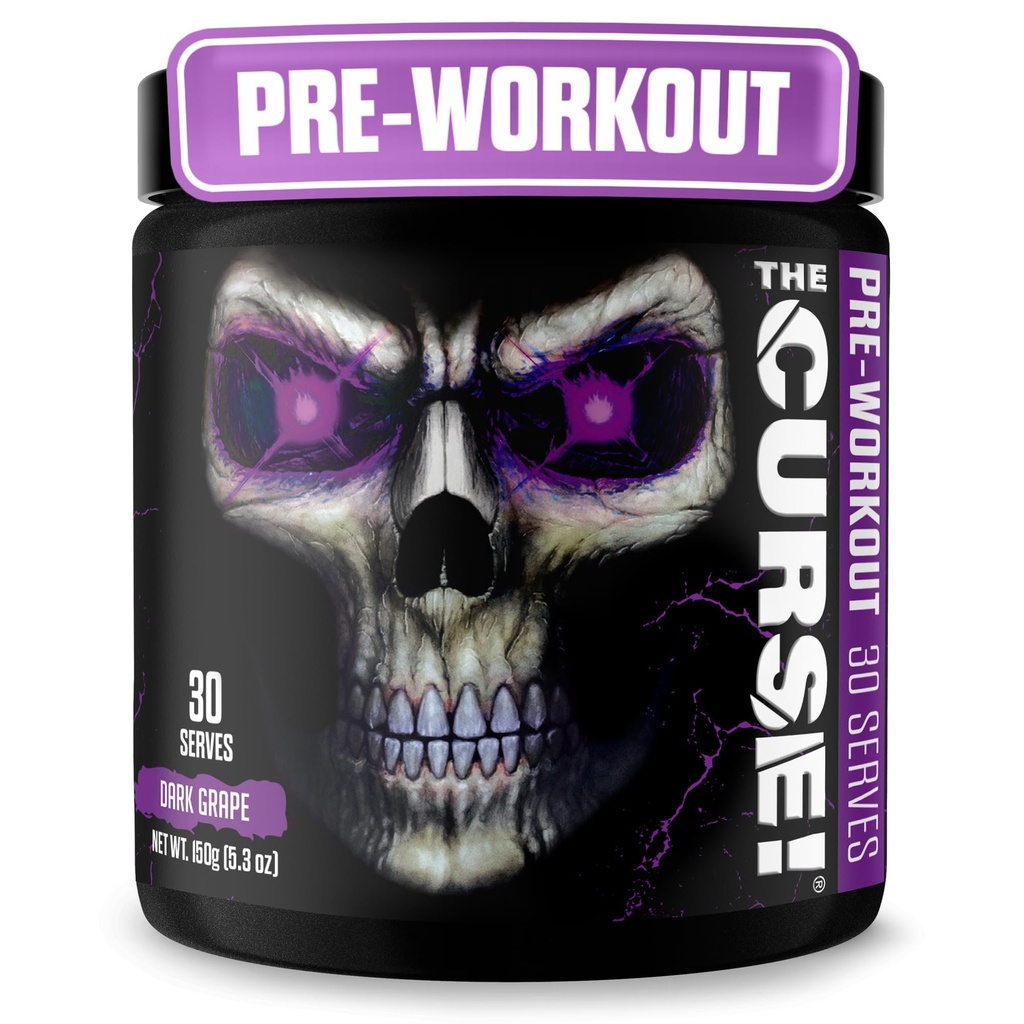 JNX Sports needus! Dark Grape Pre Workout Pulber Kreatiiniga - Extreme Energy Preworkout meestele ja naistele - 30 Servings - L Citrulline, Beta Alanine & Kofeiin Pump, tugevus ja fookus