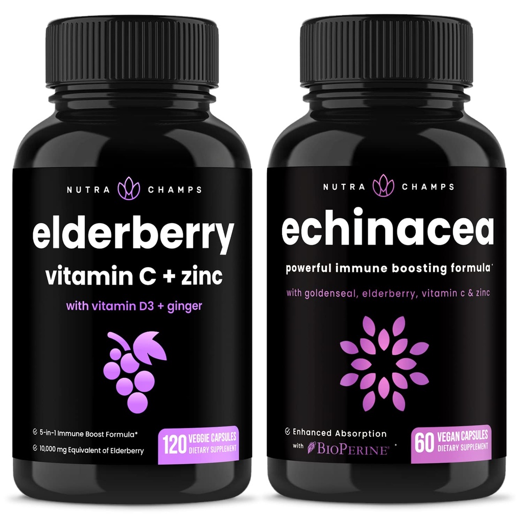 NutraChamps Elderberry ja Echinacea Bunds
