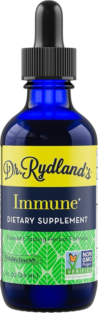 Dr. Rydland's Taimne täiendus | Loodud KidsWellness | Ohutu ja efektiivne imikutele täiskasvanutele | Immuunsus | Külm, gripp, bronhide ja Croup sümptomid | 2 Ounce pudeli
