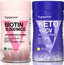 Biotiin Juuksekasvu Vitamiinid + Premium Keto Pills | Toetab Tervislikku Naha Ja Küüned & Kasutada Rasva Energia Ketoos, Suurendada Energiat Ja Keskenduda | Mitte-GMO Vegan Toidulisandid Toetada