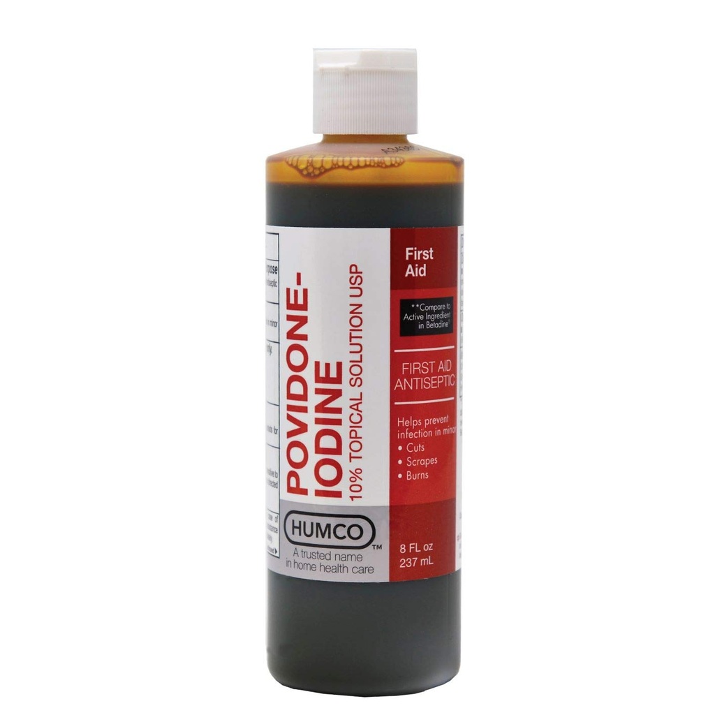 Humco 232516001 Povidoon Jood 10% Topical Solution, 16 oz.