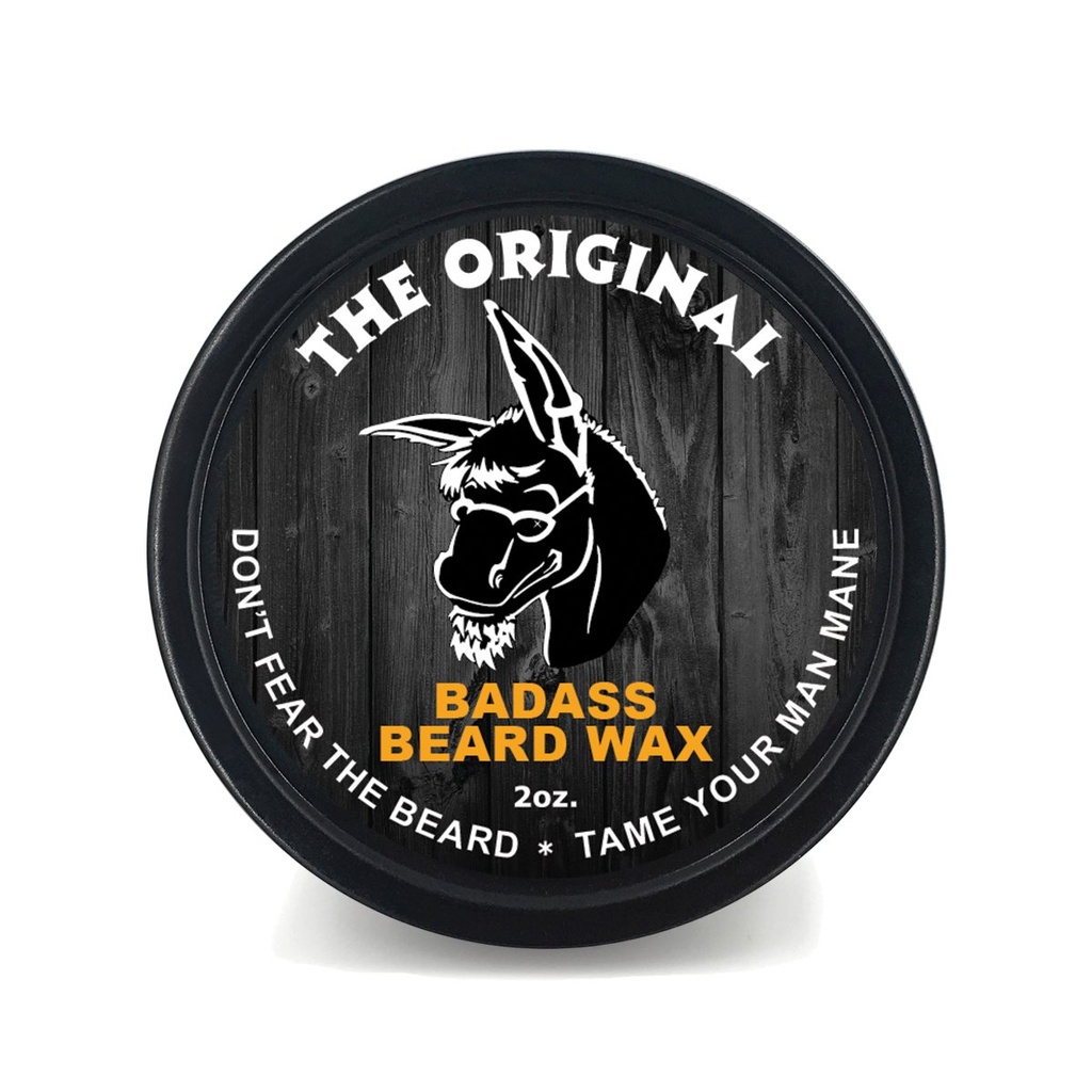 Badass Beard Care Beard Wax meestele - originaal, 2 oz - pehmendab habeme juuksed, jätab oma habe välja ja tunneb rohkem tihedat