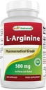 Parim Naturals L-arginiin 500mg 250 Kapslid - Farmatseutiline Hinne L Arginiini täiendada soodustab lämmastikoksiidi sünteesi