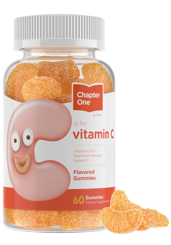 Zahler - esimene peatükk C-vitamiini kummid täiskasvanutele ja lastele 125 mg (60 maitsestatud kummid) sertifitseeritud Kosher Gummy vitamiinid C närimiskummid - näritav C-vitamiini kummi - C-vitamiini kummid Lapsed