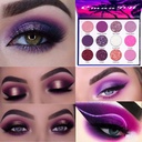 BINGBRUSH 12 värvi Glitter Lilla Pink Odav Silmavarju meik Palett, Bright High Pigmented Metalliline Shimmer Vikerkaar Värviline Pressitud Silmavarju Silma meik komplekt tüdrukutele