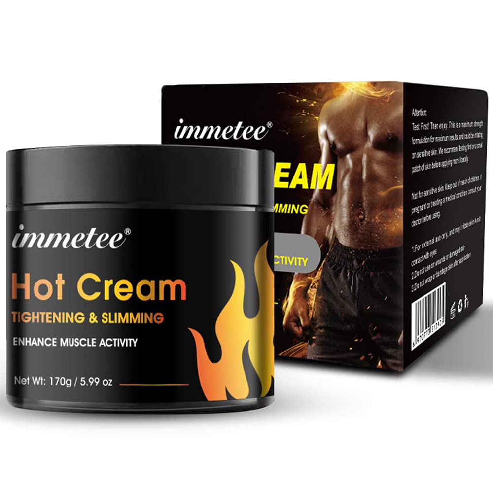 Kuum kreem Belly Fat Burner, Hot Cream Cellulite ja Fat Burner, Sweat Fat Burning Gel, Treeningu tõhustaja Waist, Abdomen ja Buttock Slimming Cream meestele ja naistele-170g