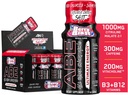 Kõik mustad kõik energiakaadrid | 12 Pack | 300mg Kofeiin | Berry Blast | Zero Sugar | Energy Focus Supplement | Nootroopne segu jõusaali või töö jaoks