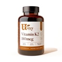 Utzy Naturals Vitamiin K2 | 180 mcg MenaQ7® K2 vorm | Valmistatud USAs | 60 kapslit