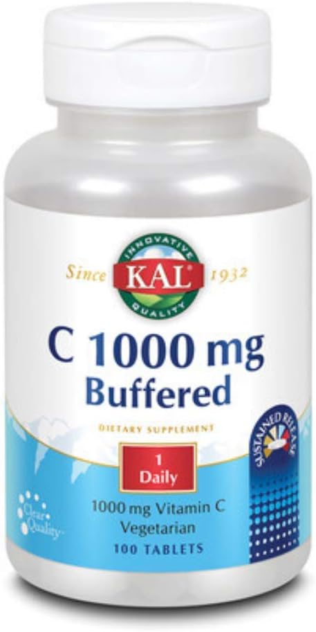 KAL C-vitamiini puhverdatud püsiva vabanemisega tabletid, 1000 mg, 100