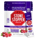 Moonstone Stone Stopper Drink Mix, Cranberry Vaarika, Neerukivi ennetamine, Kaltsiumoksalaadi kaitsja, välja töötanud uroloogid, et parandada hüdratsiooni ja toetada neerude tervist, 15 päeva pakkumine