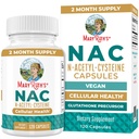 MaryRuth Organics NAC Supplement N-Acetyl Cysteine | 2 Month Supply | NAC 1000mg per Serving | Vegan Kapslid | Glutamiini Prekursor | Aminohape | Non-GMO | Gluteenivaba | 120 Count | 60 Servings