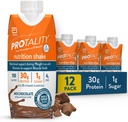 Piimašokolaad Toitumine Shake | 30 g valku, 1 g suhkrut | Toitumistoetus lihaste tervisele kaalulanguse ajal | 12 Pack