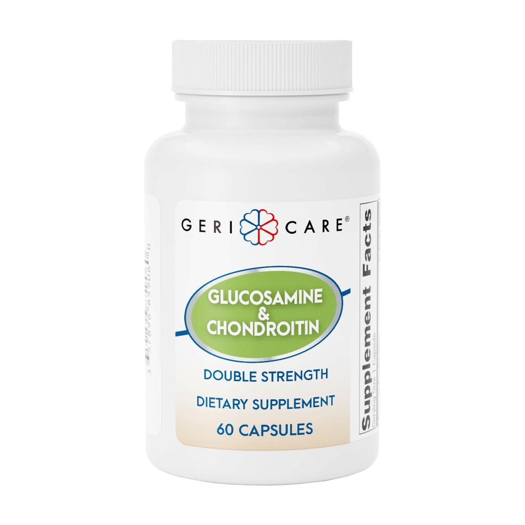 Gericare Glükosamiin HCl 500 mg, kondroitiinsulfaat 400 mg koos naatrium 35 mg toidulisandi kapslitega - toetab liigeste liikuvust, soodustab kõhre tervist ja paindlikkust, 60 loend (pakk 1)