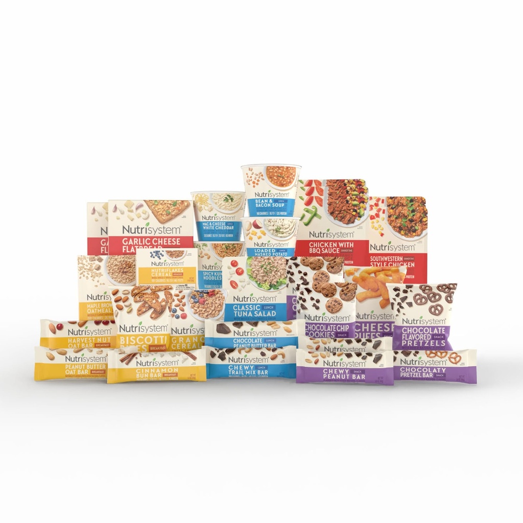 Nutrisystem® Kickstart Tasakaalustatud 7-päevane kaalulangus komplekt 28 maitsvat sööki ja suupisteid