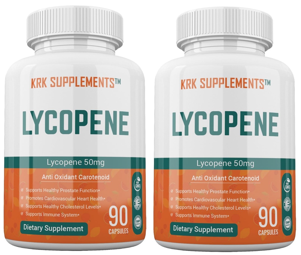 2 pudelit Lükopeen 50 mg 180 Kapsleid kokku