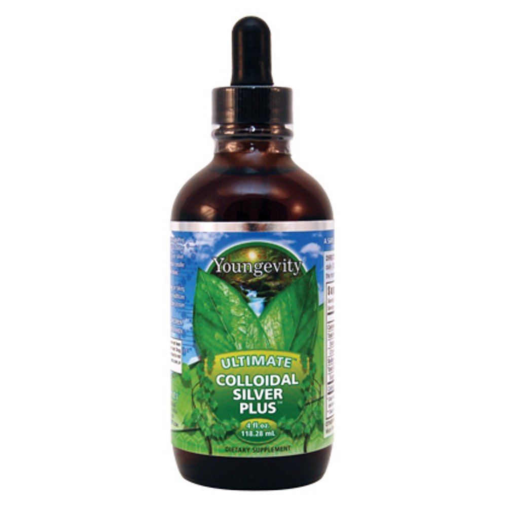 Youngevity Ultimate Colloidal Silver – 5 ppm Puhta Immuunsüsteemi tugisammas – Looduslik immuunsuskaitse mikro-peente hõbedaosakestega – Vegan, säilitusainevaba – 4 fl oz Dropper Pudel