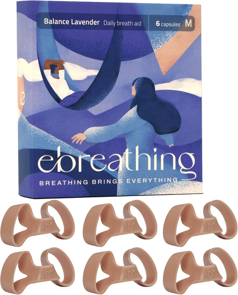 Soft Nasal Dilator for Improved Nasal Breathing (Balance Lavender) - Nasal Decongestant, Balance Lavender Nasal Dilators – Comfortable Than Other Nasal Dilators (Small)