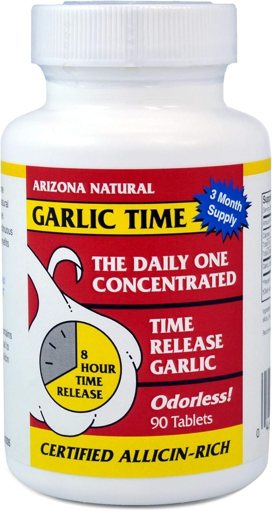 Arizona Naturals Küüslaugu Aeg Vabastab 90 Kapslit