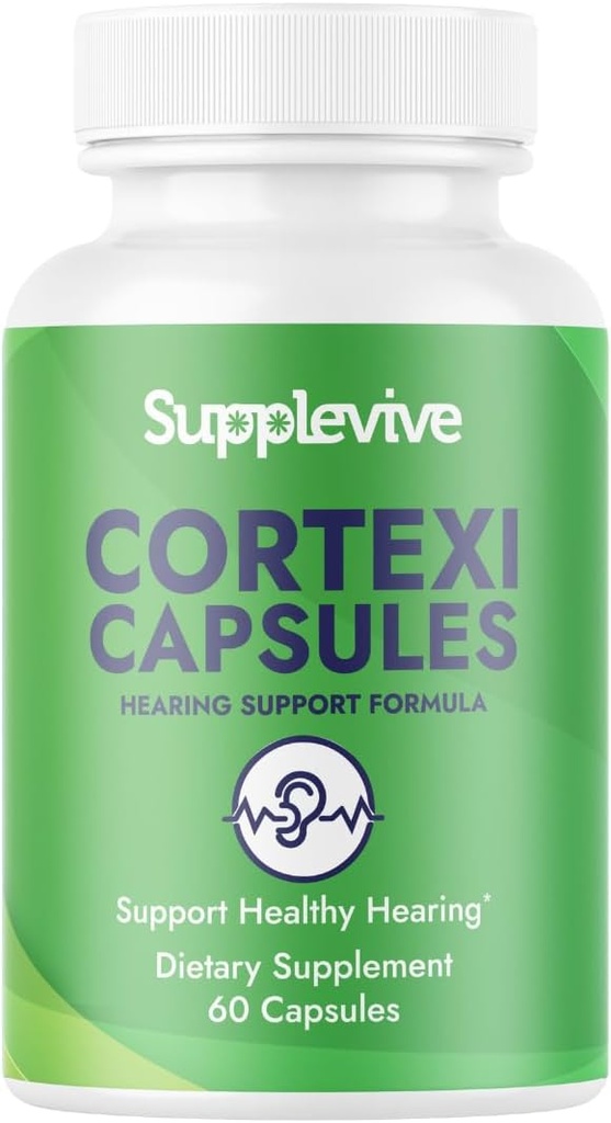 Cortexi kuulmise toetamise valem - kõrva Tinnitus Relief helina kõrvad, Tinnitus täiendus ja kuulmine vitamiine, mis aitavad vaigistada müra, ohutult ja loomulikult, 60 kapslit (1)