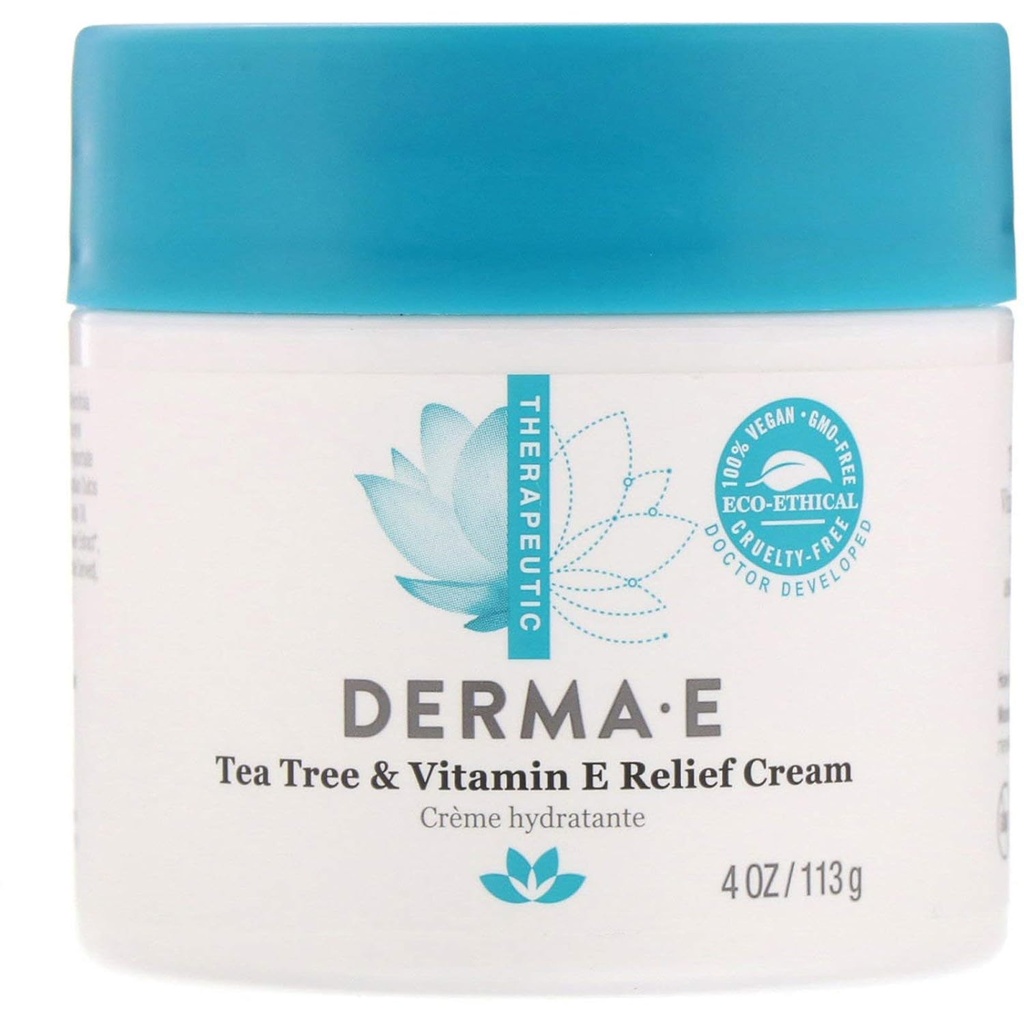 Derma E teepuu ja E-vitamiini abikreem, pakend 2