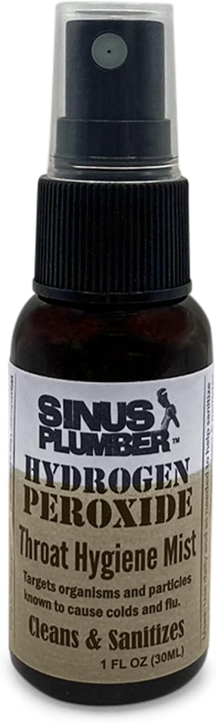 Siinus Plumber Vesinikperoksiid Hare Throat Spray Puhastab, Rahustab Ja Kaitseb, Külma Ja Gripi Valem