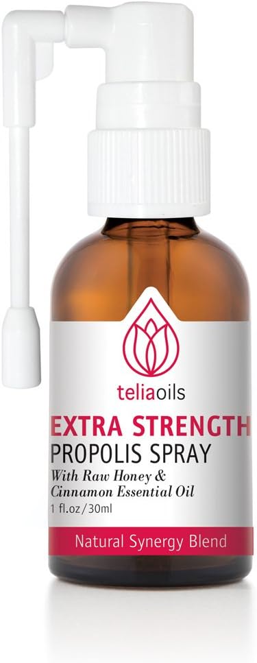 Teliaoils Propolis Spray keha kaitsetoetus, rahustav köha ja valulik kurk, aidates suu ärritust, nohu, 100% looduslik, mesi ja kaneeli eeterlik õli.