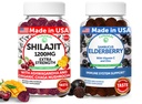 Lunakai USA Made Shilajit & Elderberry Gummies Bundle - energia ja immuunsuse tugi - mitte-GMO & Delicious