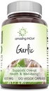 Amazing India küüslauk 500 mg 120 Veggie kapslite täiendus | Mitte- GMO | Gluteenivaba