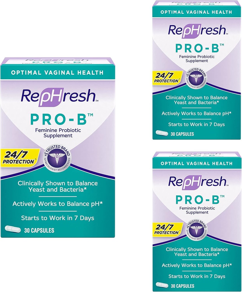 RepHresh Pro-B probiootiline naiselik täienduskapslid (pakk 3)