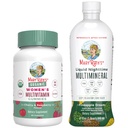 MaryRuth's Multivitamiini Gummies naistele (kirss & Vaarika) & Liquid Nighttime Multimineral (Pineapple) | Clean Label Project Verified® | Vegan | Ilu, Bedtime Rutiin ja üldine tervis