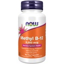 NOW Foods Supplements, Methyl B-12 5000mcg, metüülkobalamiin, hüpoallergeenne, 90 Veg kapslid