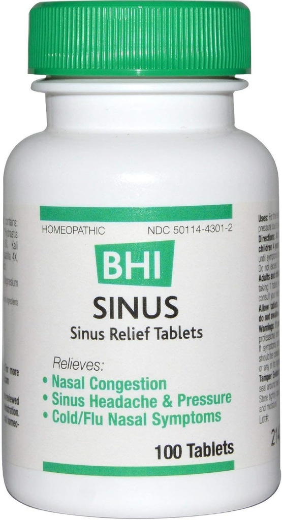 BHI Sinus Relief tabletid 100 Ct