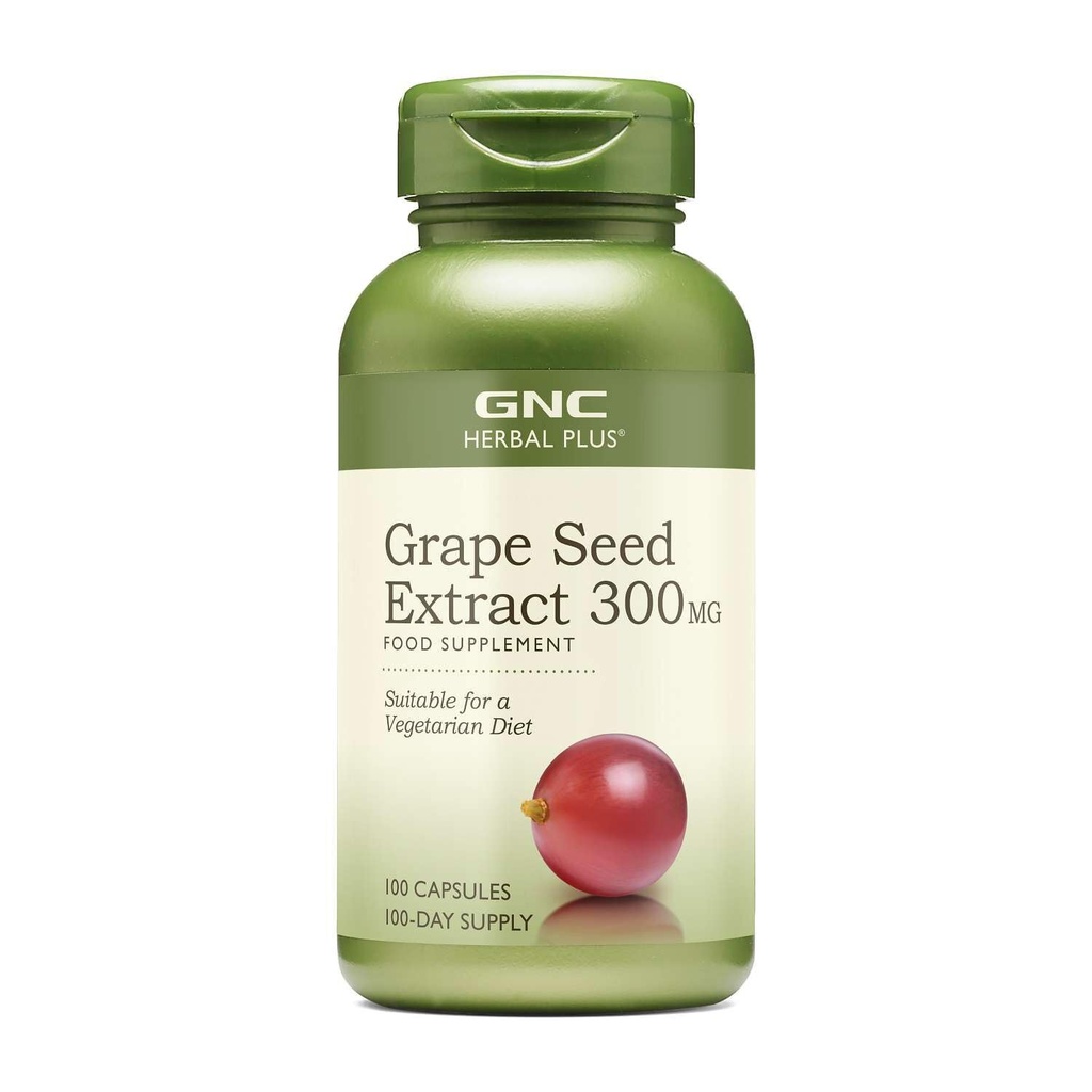 GNC Taimne Plus Viinamarjaseemne ekstrakt 300mg täiendus, taimetoitlane, 100 Servings