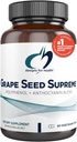 Disainid Tervis Viinamarjade Seed Supreme - 200mg Viinamarjade ekstrakti täiendus viinamarjade naha + muskadiini viinamarjad - Non-GMO Polüfenool + Antotsüaniin Antioksüdant Blend (60 kapslit)
